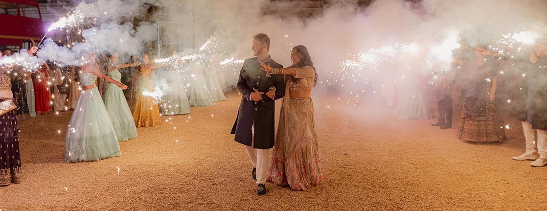 Wedding Fireworks in Winchester