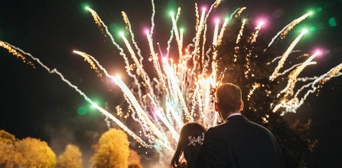 Wedding Fireworks in Surrey