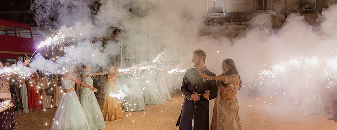 Wedding Fireworks in Winchester