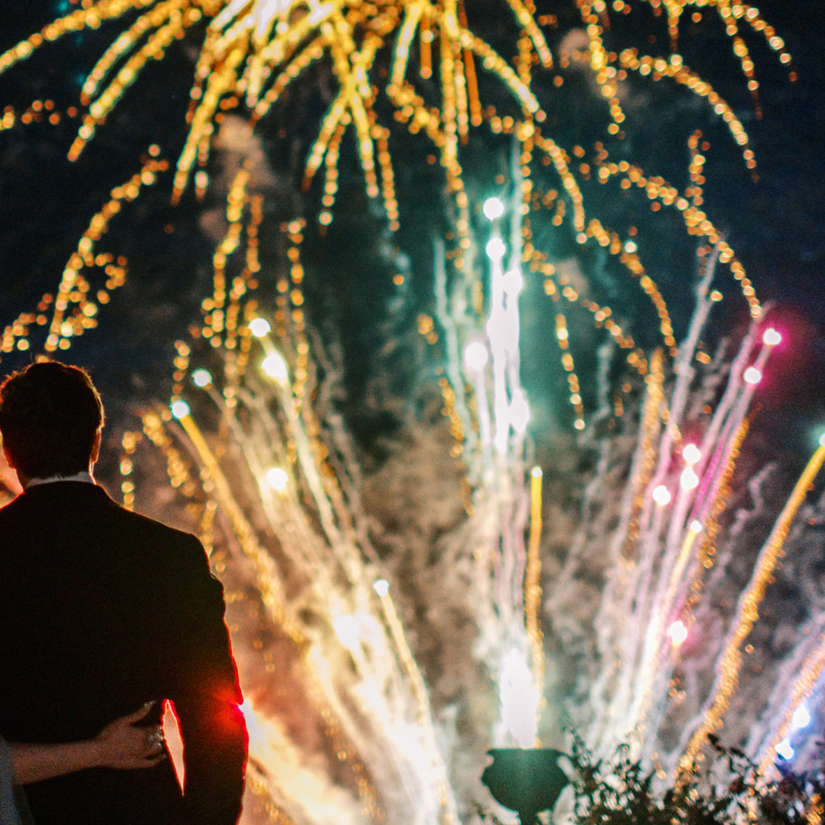 Wedding Fireworks at Somerley House